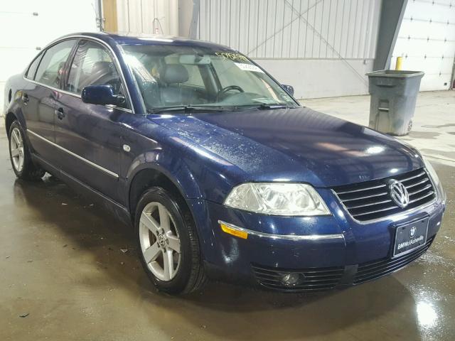 WVWRH63B14P109631 - 2004 VOLKSWAGEN PASSAT GLX BLUE photo 1