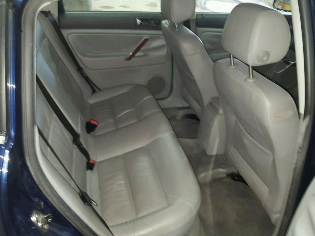 WVWRH63B14P109631 - 2004 VOLKSWAGEN PASSAT GLX BLUE photo 6