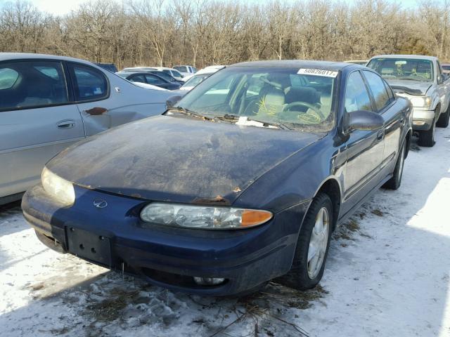 1G3NL52E71C268854 - 2001 OLDSMOBILE ALERO GL BLUE photo 2