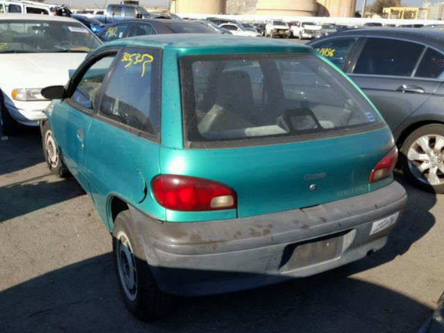 2C1MR2268S6714079 - 1995 GEO METRO BASE GREEN photo 3