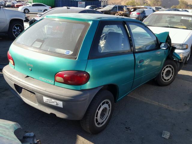 2C1MR2268S6714079 - 1995 GEO METRO BASE GREEN photo 4