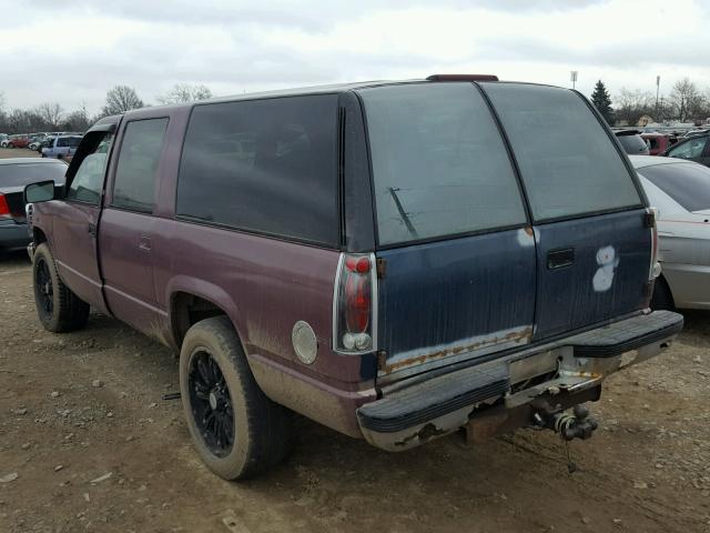 1GNFK16K8RJ351806 - 1994 CHEVROLET SUBURBAN K PURPLE photo 3