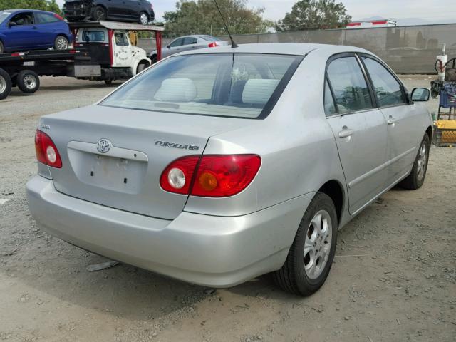 1NXBR32E03Z032822 - 2003 TOYOTA COROLLA CE SILVER photo 4