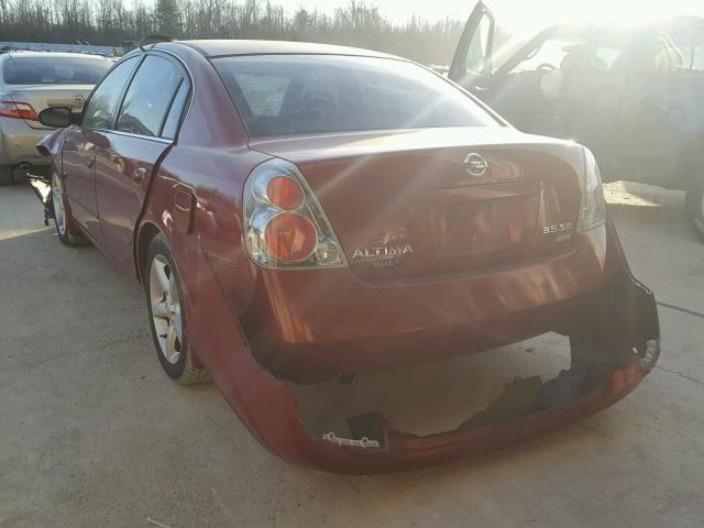 1N4BL11DX6C214062 - 2006 NISSAN ALTIMA SE MAROON photo 3