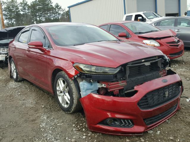 3FA6P0H74DR146694 - 2013 FORD FUSION SE RED photo 1