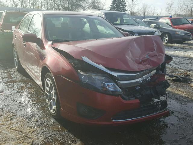 3FAHP0HA6AR318112 - 2010 FORD FUSION SE RED photo 1