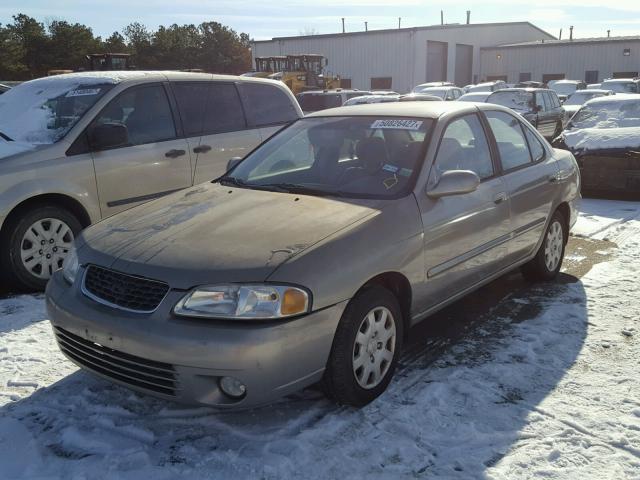 3N1CB51D92L668037 - 2002 NISSAN SENTRA XE BROWN photo 2