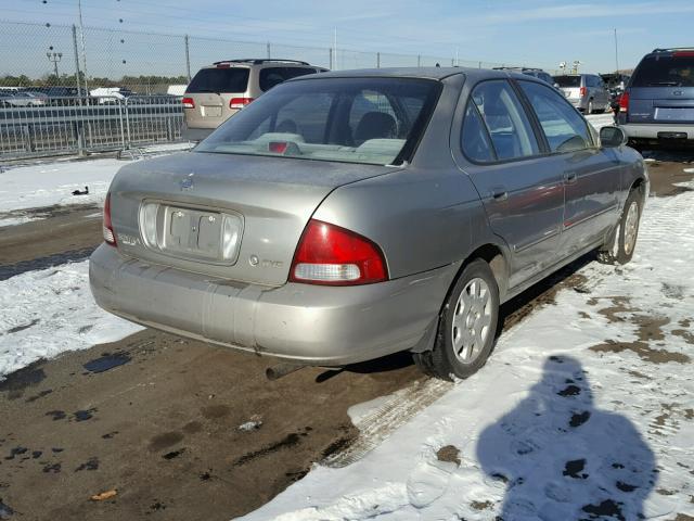 3N1CB51D92L668037 - 2002 NISSAN SENTRA XE BROWN photo 4