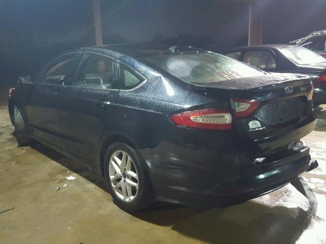 3FA6P0H74ER122879 - 2014 FORD FUSION SE BLACK photo 3