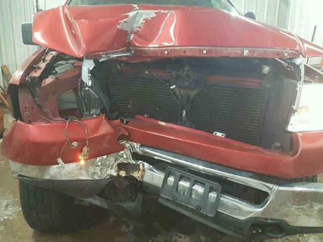 1FTPX14578FB57930 - 2008 FORD F150 RED photo 9