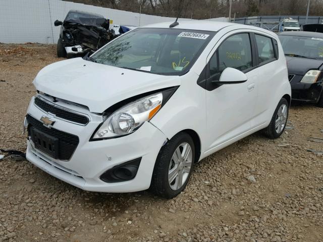 KL8CD6S95EC453108 - 2014 CHEVROLET SPARK 1LT WHITE photo 2