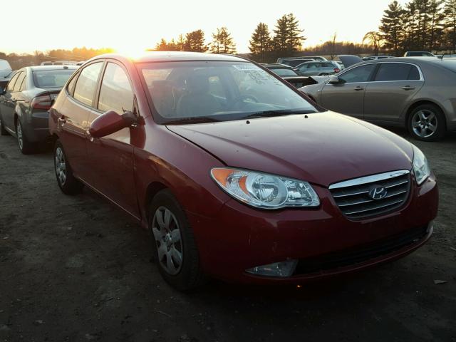 KMHDU46D48U288595 - 2008 HYUNDAI ELANTRA GL RED photo 1