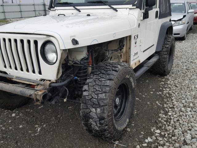 1J4FA39S66P728509 - 2006 JEEP WRANGLER X WHITE photo 9