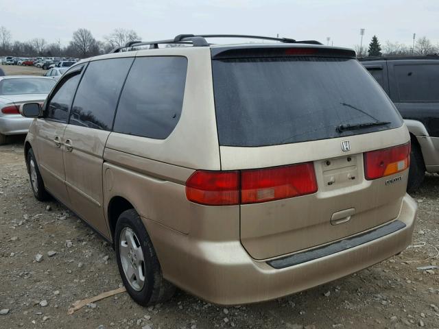 2HKRL18651H590634 - 2001 HONDA ODYSSEY EX TAN photo 3