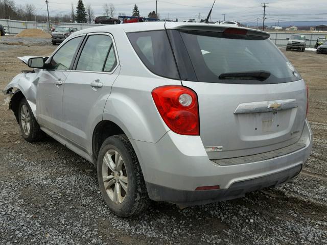 2CNALBEC8B6200608 - 2011 CHEVROLET EQUINOX LS SILVER photo 3