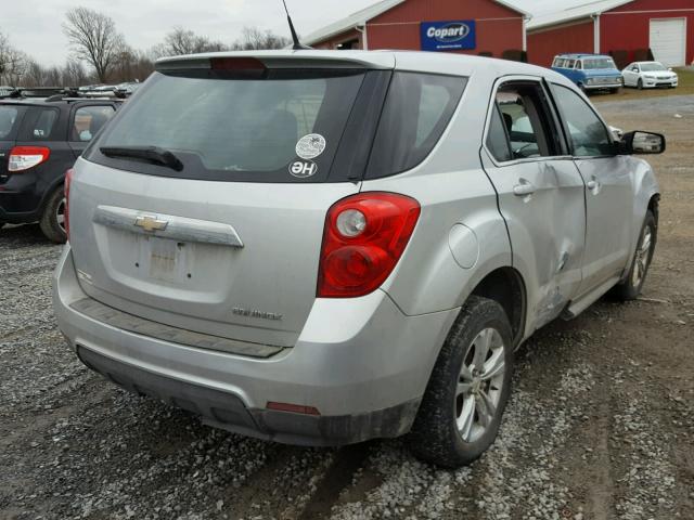 2CNALBEC8B6200608 - 2011 CHEVROLET EQUINOX LS SILVER photo 4