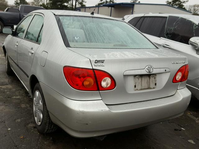 1NXBR32E64Z302928 - 2004 TOYOTA COROLLA CE SILVER photo 3