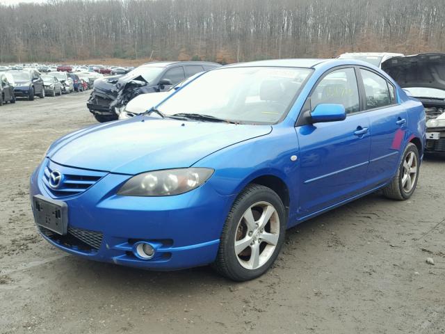 JM1BK323251323897 - 2005 MAZDA 3 S BLUE photo 2