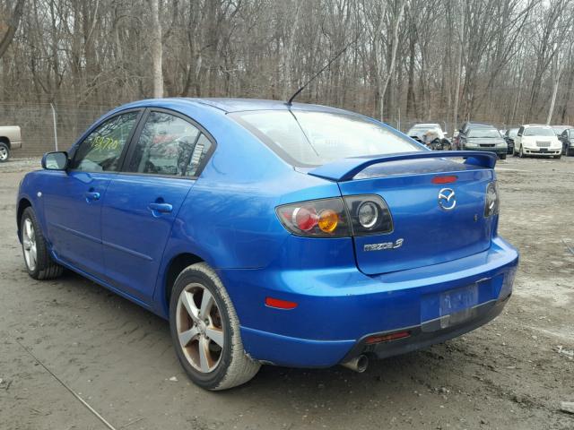 JM1BK323251323897 - 2005 MAZDA 3 S BLUE photo 3