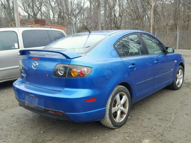 JM1BK323251323897 - 2005 MAZDA 3 S BLUE photo 4