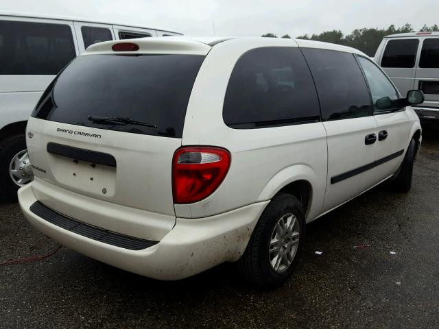 1D4GP24RX6B754568 - 2006 DODGE GRAND CARA WHITE photo 4