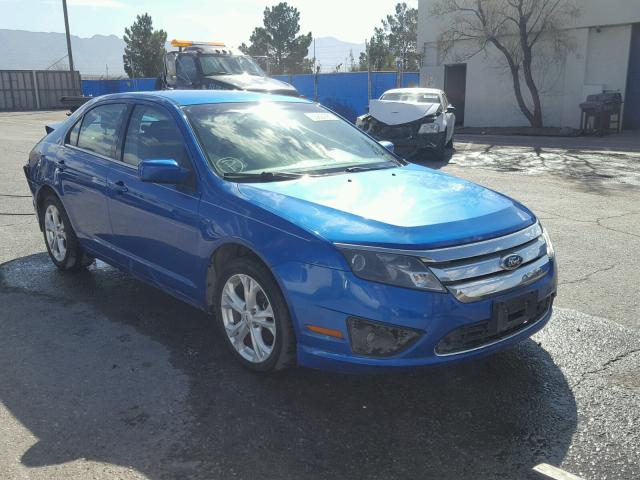 3FAHP0HA8CR291126 - 2012 FORD FUSION SE BLUE photo 1