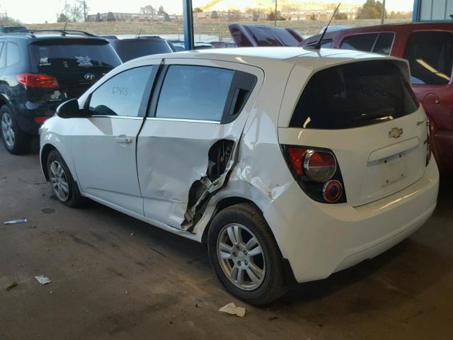 1G1JD6SB4D4162912 - 2013 CHEVROLET SONIC LT WHITE photo 3