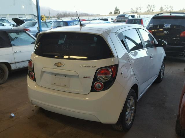 1G1JD6SB4D4162912 - 2013 CHEVROLET SONIC LT WHITE photo 4