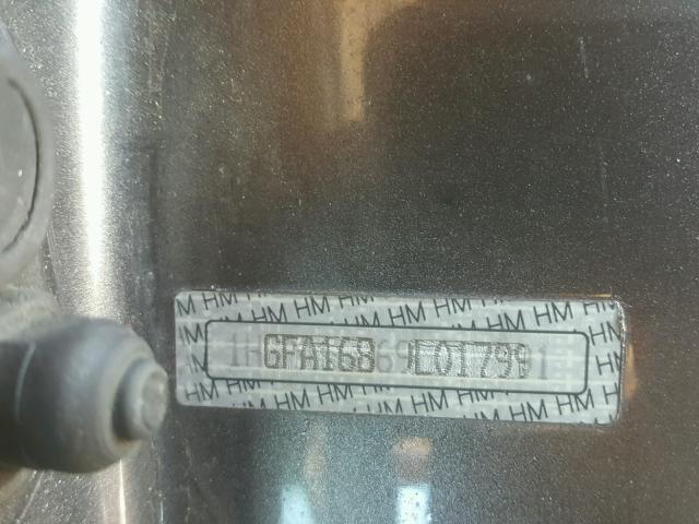 1HGFA16869L017991 - 2009 HONDA CIVIC EX TAN photo 10