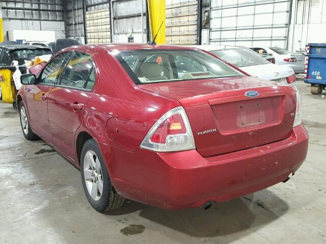 3FAHP07167R183241 - 2007 FORD FUSION SE RED photo 3