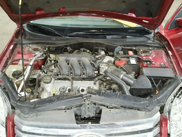 3FAHP07167R183241 - 2007 FORD FUSION SE RED photo 7