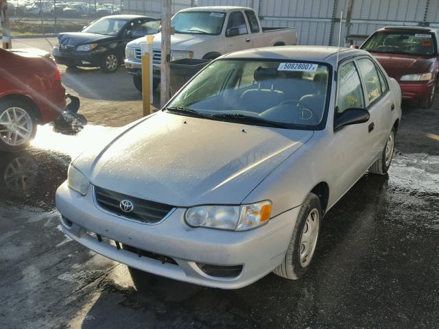 2T1BR12E01C479119 - 2001 TOYOTA COROLLA CE GRAY photo 2