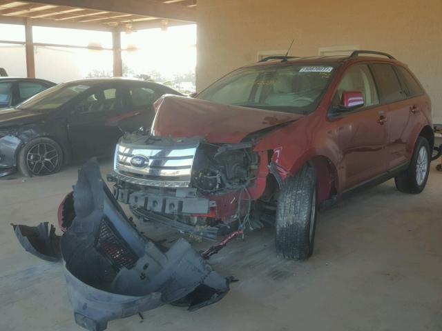 2FMDK48C67BB07558 - 2007 FORD EDGE SEL RED photo 2