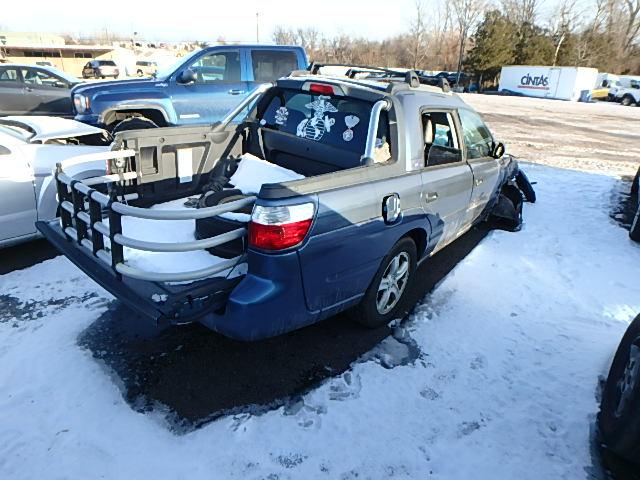 4S4BT62C467100771 - 2006 SUBARU BAJA SPORT BLUE photo 4