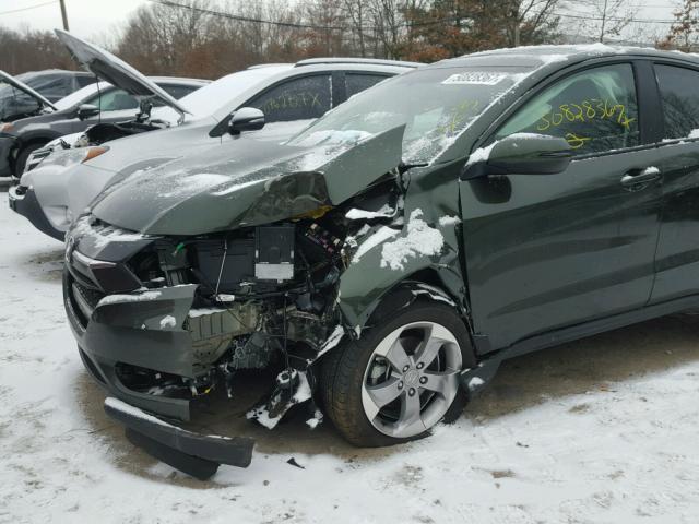 3CZRU6H58HM732362 - 2017 HONDA HR-V EX GREEN photo 9