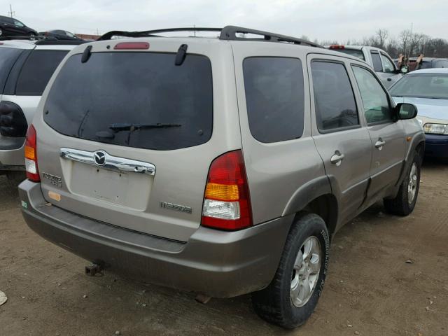 4F2CU08191KM30100 - 2001 MAZDA TRIBUTE LX GRAY photo 4