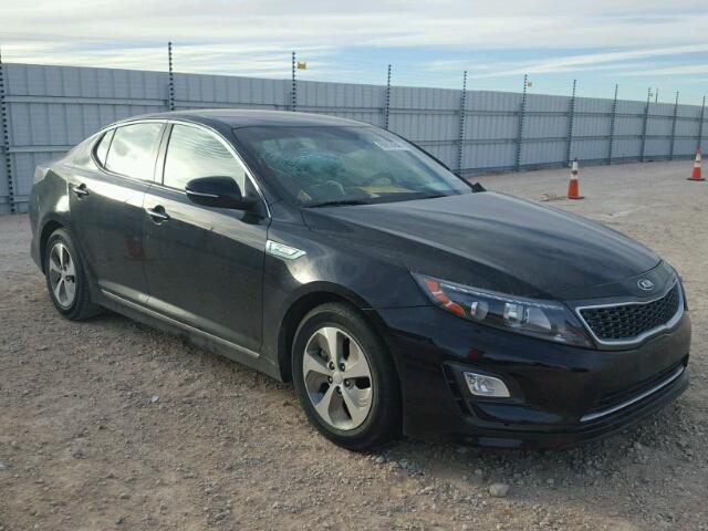 KNAGM4AD3E5064598 - 2014 KIA OPTIMA HYB BLACK photo 1