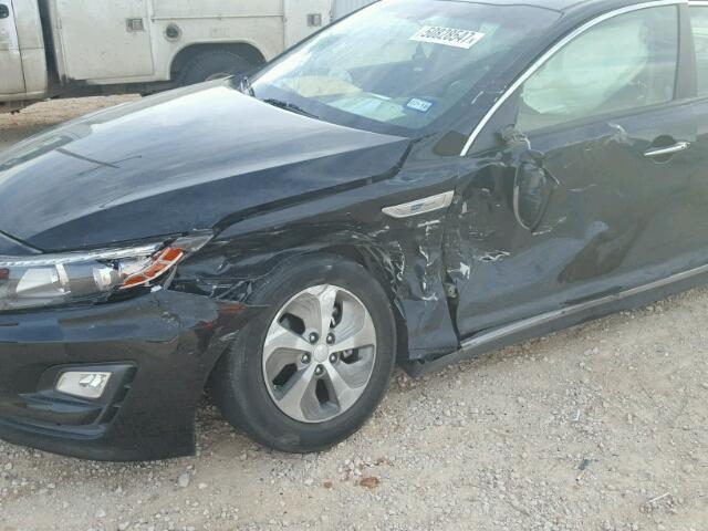 KNAGM4AD3E5064598 - 2014 KIA OPTIMA HYB BLACK photo 10