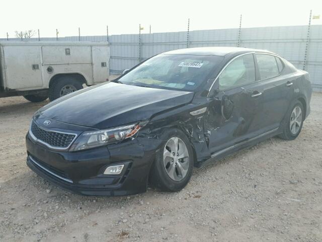 KNAGM4AD3E5064598 - 2014 KIA OPTIMA HYB BLACK photo 2