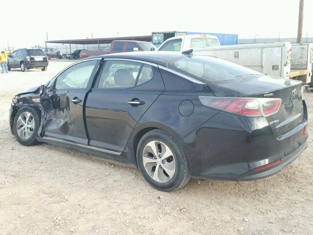 KNAGM4AD3E5064598 - 2014 KIA OPTIMA HYB BLACK photo 3