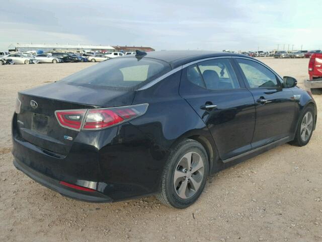 KNAGM4AD3E5064598 - 2014 KIA OPTIMA HYB BLACK photo 4