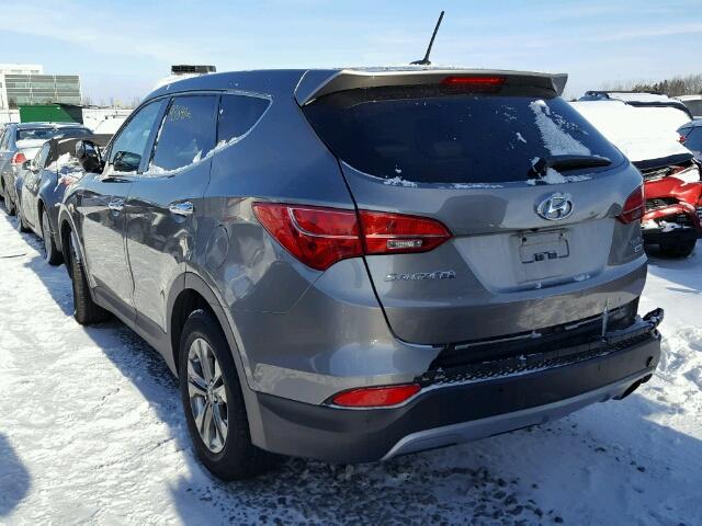 5XYZUDLBXDG114877 - 2013 HYUNDAI SANTA FE S GRAY photo 3