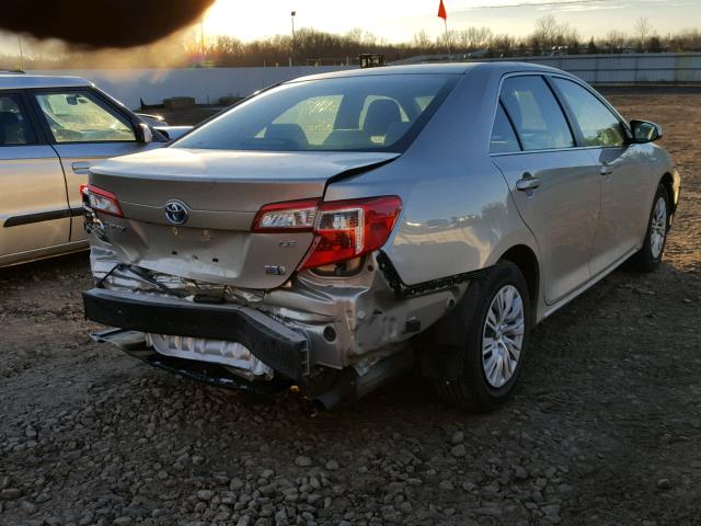 4T1BD1FKXEU133937 - 2014 TOYOTA CAMRY HYBR TAN photo 4