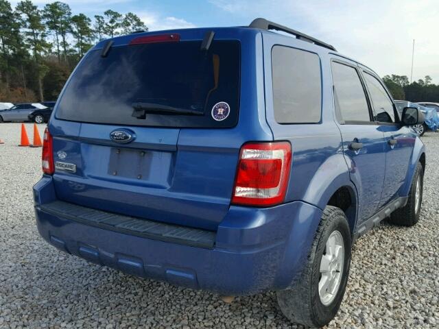 1FMCU02719KA02915 - 2009 FORD ESCAPE XLS BLUE photo 4