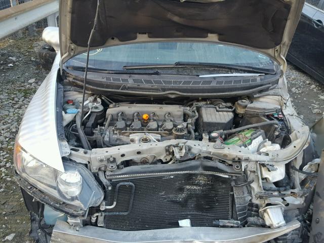 1HGFA16827L039886 - 2007 HONDA CIVIC EX SILVER photo 7