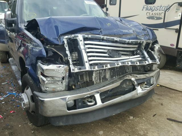 1FTWW33R58ED77068 - 2008 FORD F350 SUPER BLUE photo 9