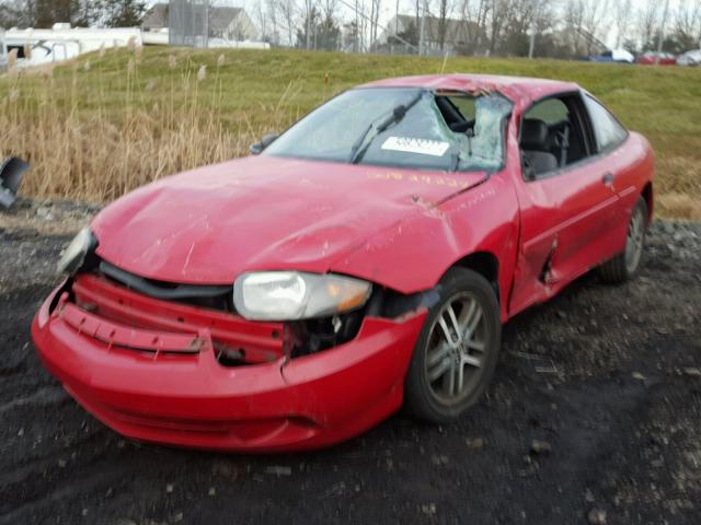 1G1JC12F947259580 - 2004 CHEVROLET CAVALIER RED photo 2