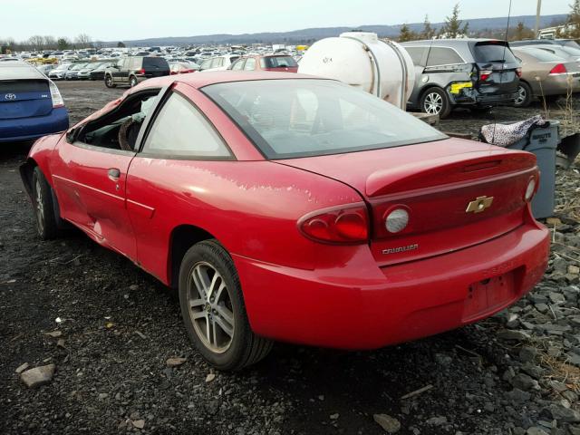 1G1JC12F947259580 - 2004 CHEVROLET CAVALIER RED photo 3