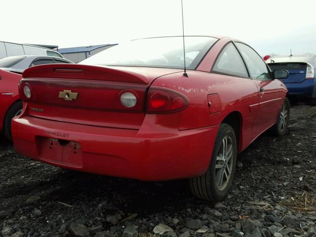 1G1JC12F947259580 - 2004 CHEVROLET CAVALIER RED photo 4