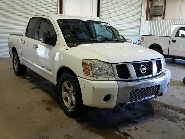 1N6BA07A56N556897 - 2006 NISSAN TITAN XE WHITE photo 1